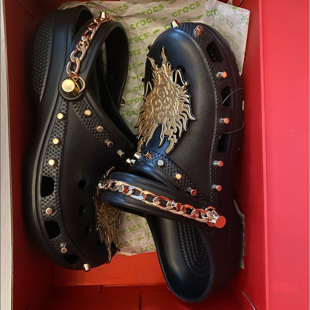 NWT never worn Vivienne Tam crocks. Pristine.